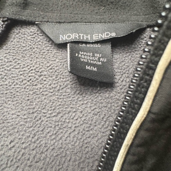 Men's Mercedes Benz Soft Shell North End Black Jacket Size Medium - Picture 3 of 8